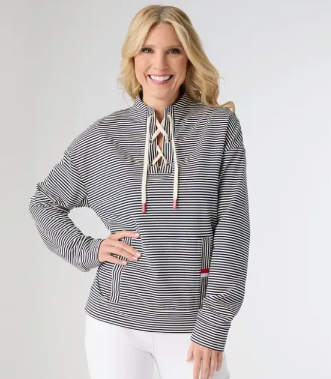 Dixie Tie Neck Pullover by Coco + Carmen